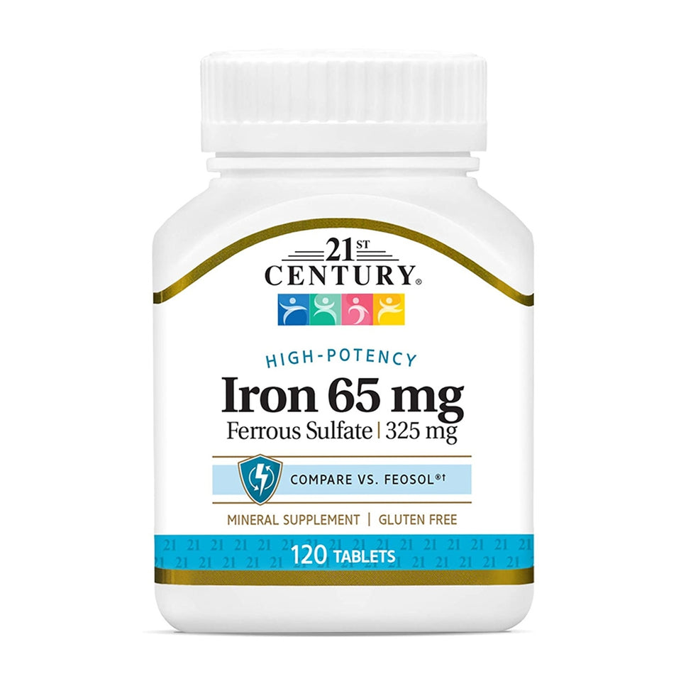 21st Centuryセンチュリー_ハイ ポテンシー アイロン 65mg、120タブレット
