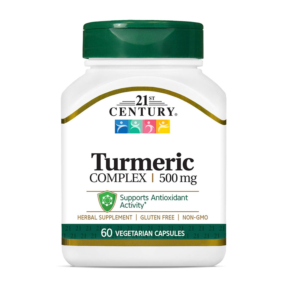 21世紀センチュリー ターメリックコンプレックス 500mg、60ベジカプセル