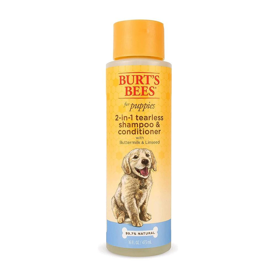バーツビーズ_犬用 2in1 ティアフリーシャンプー&コンディショナー バターミルク&亜麻仁配合 473ml