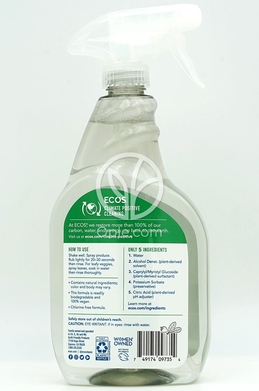 Earth Friendly_エコプラント パワーフルーツ＆ベジウォッシュ 650ml — 후면
