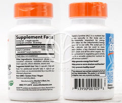 ドクターズベスト_アセチル-L-カルニチン バイオシント配合 500mg、60植物性カプセル