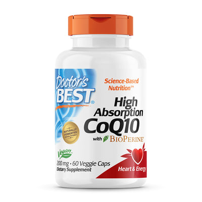 ドクターズベスト_高吸収CoQ10(コエンザイムQ10)バイオペリン配合 200mg、ベジカプセル60粒