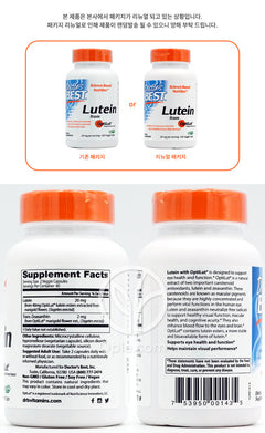 ドクターズベスト_ルテインフロムオプティルート 20mg、120ベジカプセル