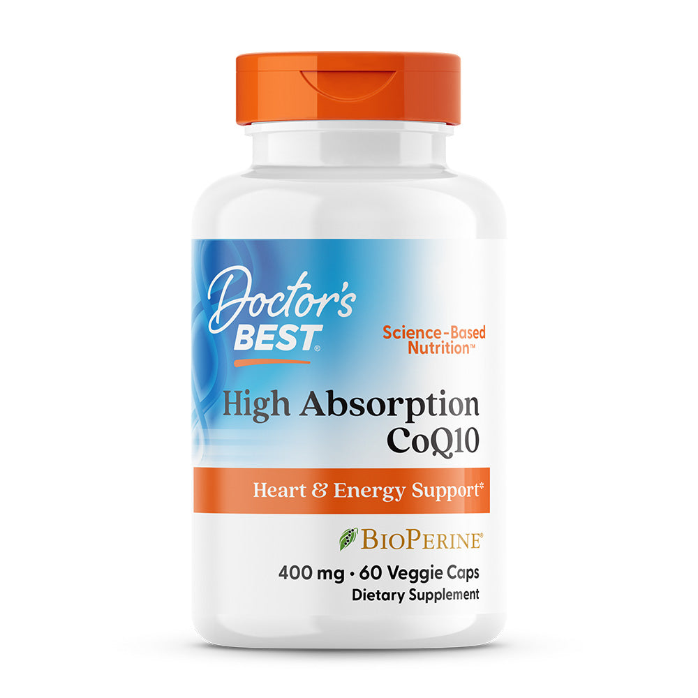 ドクターズベスト_高吸収CoQ10(コエンザイムQ10) BioPerine配合 400mg 60ベジカプセル