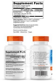 ドクターズベスト_フコイダン 70% 300mg、60ベジカプセル