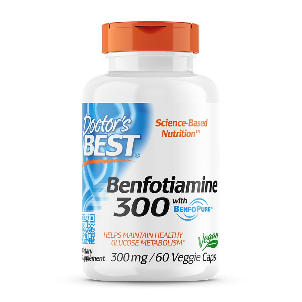 Doctor's Best ベンフォチアミン 300 With BenfoPure 300mg、60 ベジカプセル