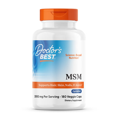 ドクターズベスト_MSM with オプティMSM 1000mg、180ベジカプセル