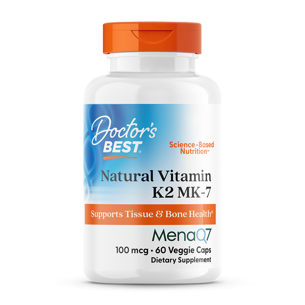 ドクターズベスト_ナチュラル ビタミンK2 MK-7 100mcg、60植物性カプセル