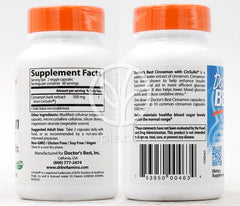 ドクターズベスト_シナモンエキスwithシンシュリン250mg、120植物性カプセル