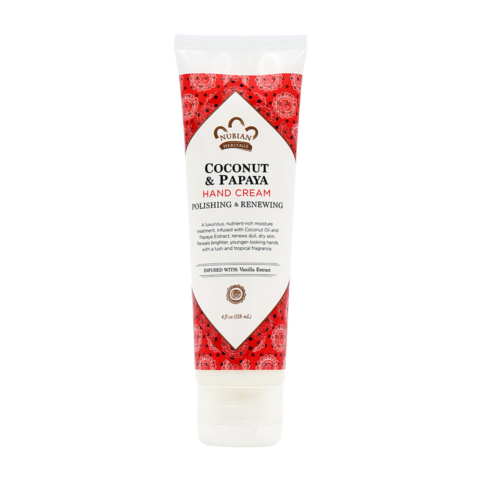 Nubian Heritage ココナッツ&パパイヤ ハンドクリーム, 118ml