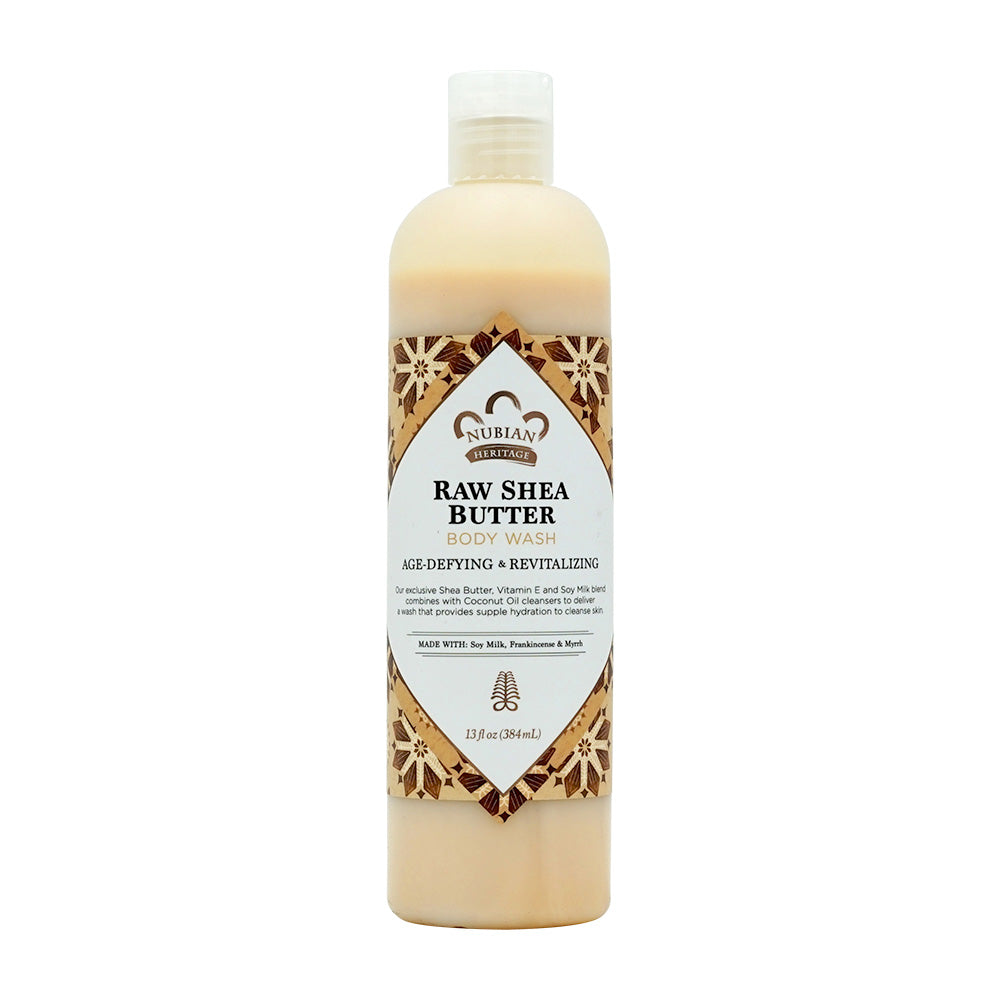 Nubian Heritage シアバターボディウォッシュ ロー、384ml