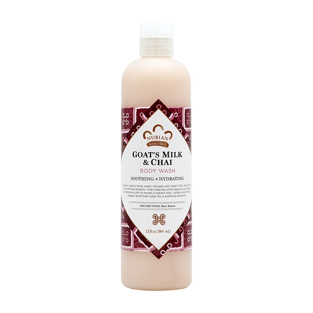 Nubian Heritage ゴートミルク＆チャイ ボディウォッシュ、384ml