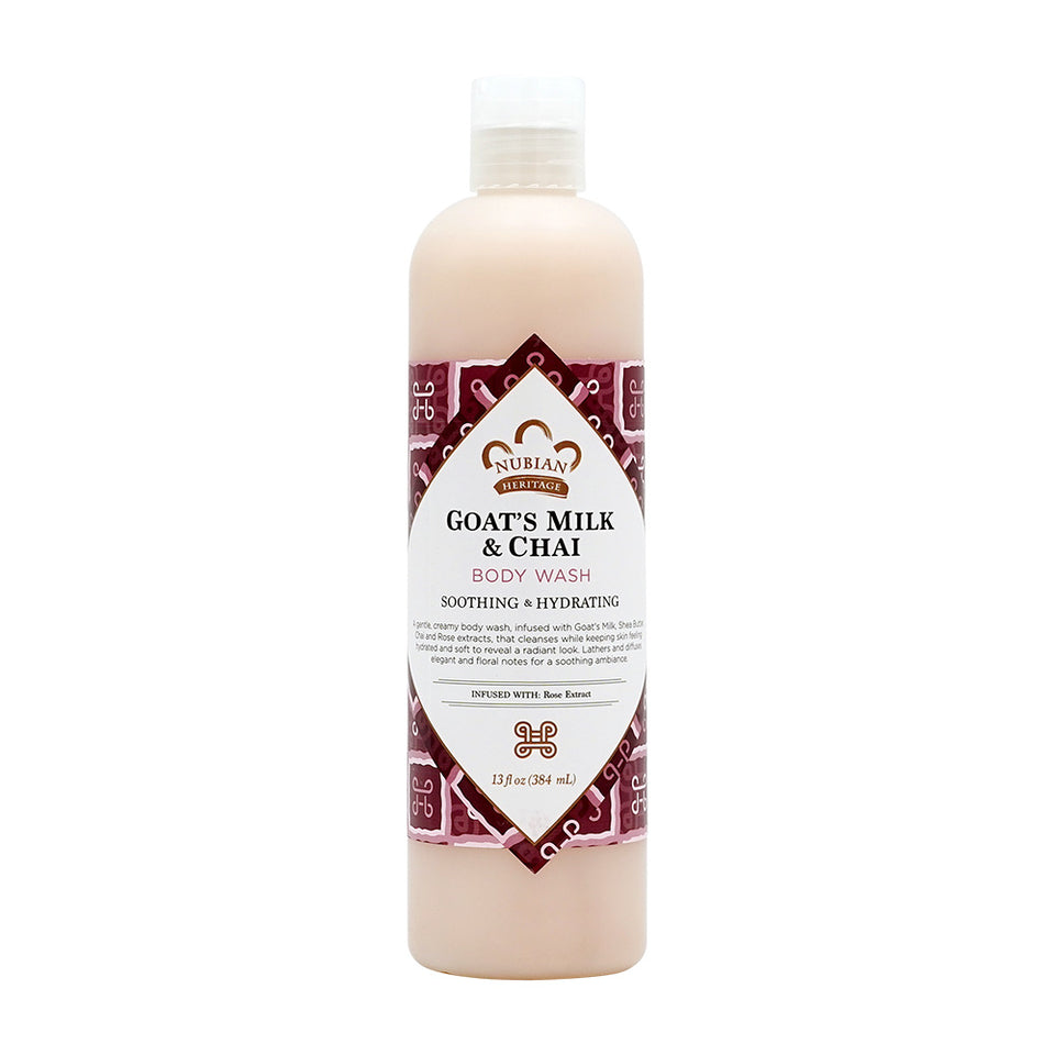 Nubian Heritage ゴートミルク＆チャイ ボディウォッシュ、384ml