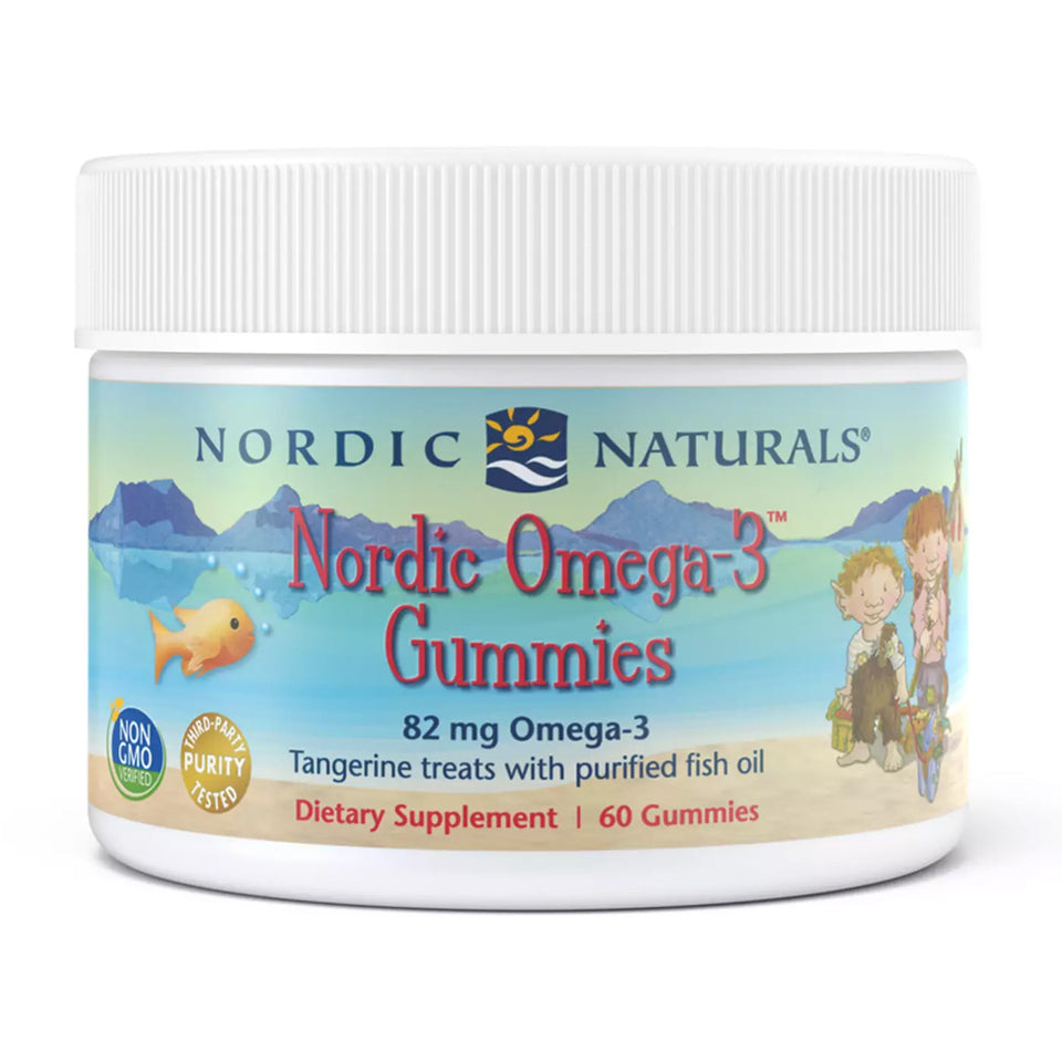 ノルディックナチュラルズ_ノルディックオメガ-3グミ 82mg EPA/DHA 68、タンジェリン味、60グミ