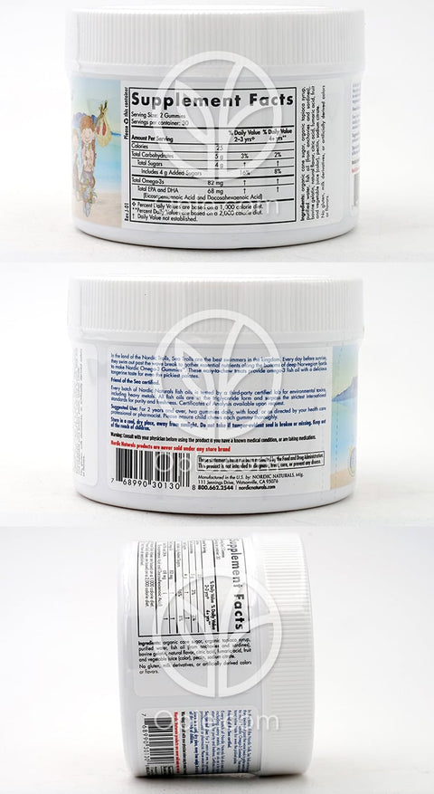 노르딕내추럴스_노르딕 오메가-3구미 82mg EPA/DHA 68, 탠저린 맛, 60구미