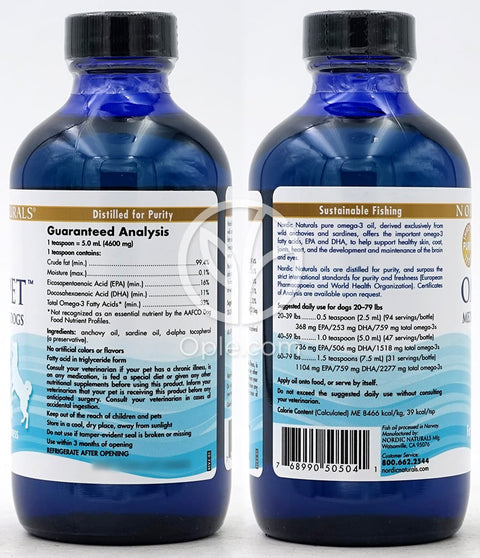 노르딕내추럴스_오메가-3 펫 중-대형 브리드 도그, 237ml