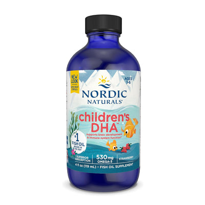 노르딕내추럴스_어린이 DHA 530mg DHA 255/EPA 170 딸기 맛, 119ml
