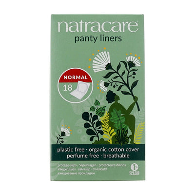 Natracare パンティライナー ノーマル、18個入
