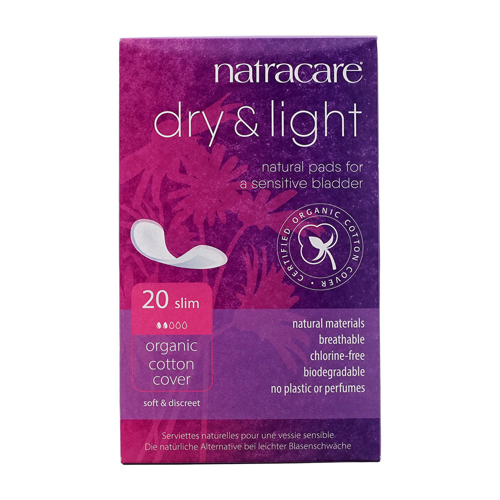 Natracare_ドライ＆ライト尿漏れパッド スリムタイプ、20個入