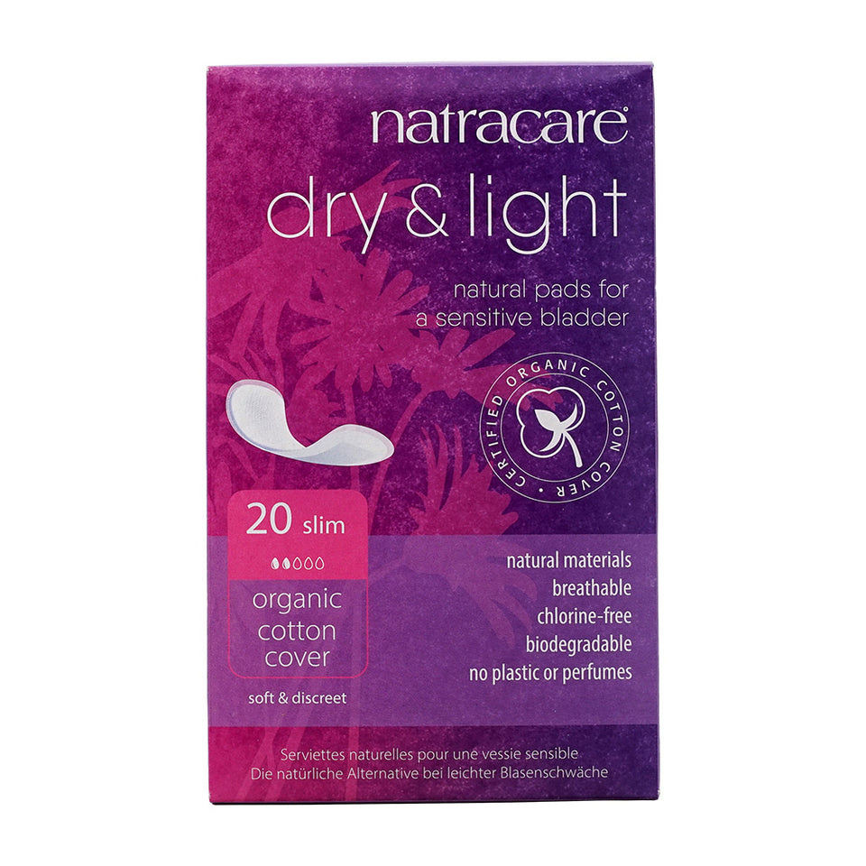 Natracare_ドライ＆ライト尿漏れパッド スリムタイプ、20個入