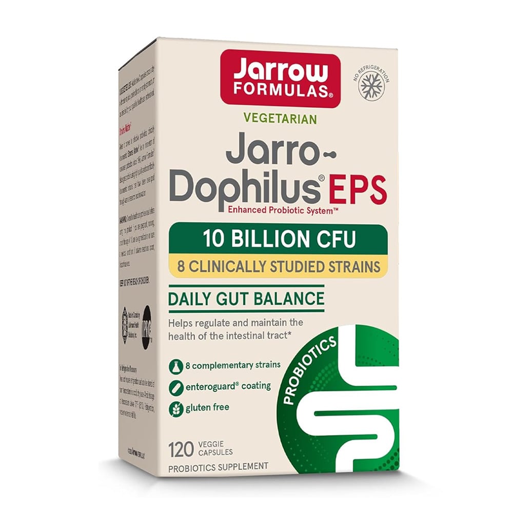 Jarrow Formulas_ベジタリアン ジャロー ドフィラス EPS 乳酸菌 100億CFU、120ベジカプセル