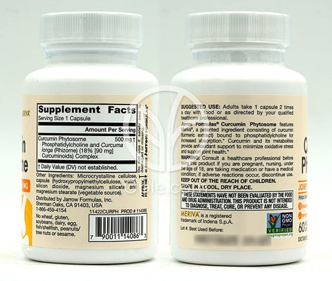 Jarrow Formulas_ビーガンクルクミンファイトソーム、60ベジカプセル