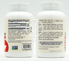 ジャローフォーミュラズ_ビーガンアセチルL-カルニチン 500mg、120ベジカプセル