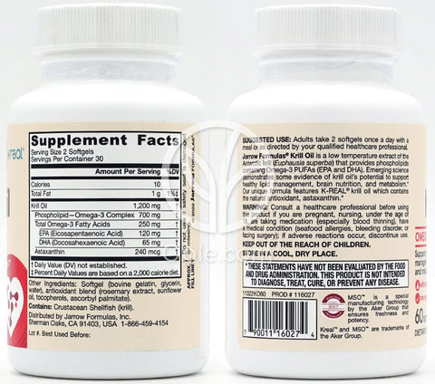 Jarrow Formulas_クリルオイル、60ソフトジェル