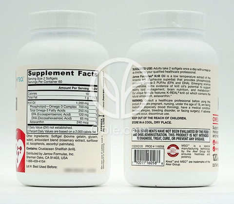 Jarrow Formulas_クリルオイル、120ソフトジェル