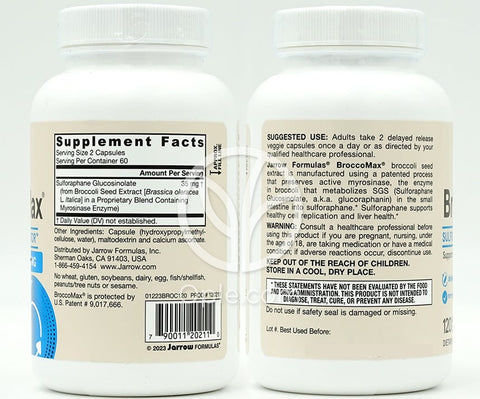 자로우포뮬러스_비건 브로코맥스 35mg, 120 베지캡슐