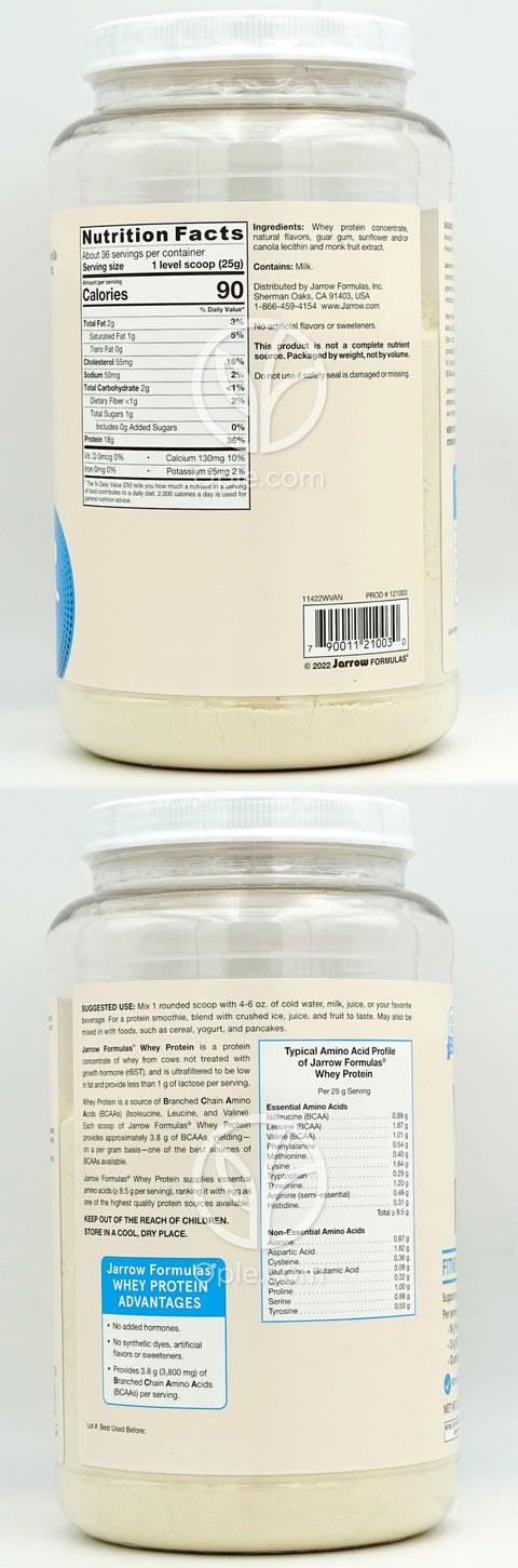 자로우포뮬러스_웨이 프로틴 파우더 프렌치 바닐라 맛, 908g