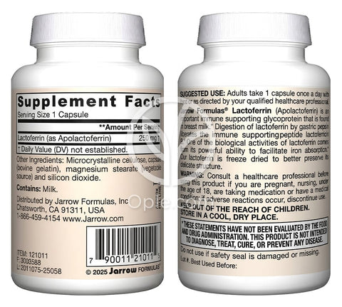 자로우포뮬러스_동결 건조 락토페린 250mg, 60캡슐