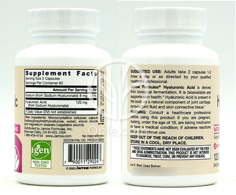자로우포뮬러스_비건 히알루론산 120mg, 120 베지캡슐