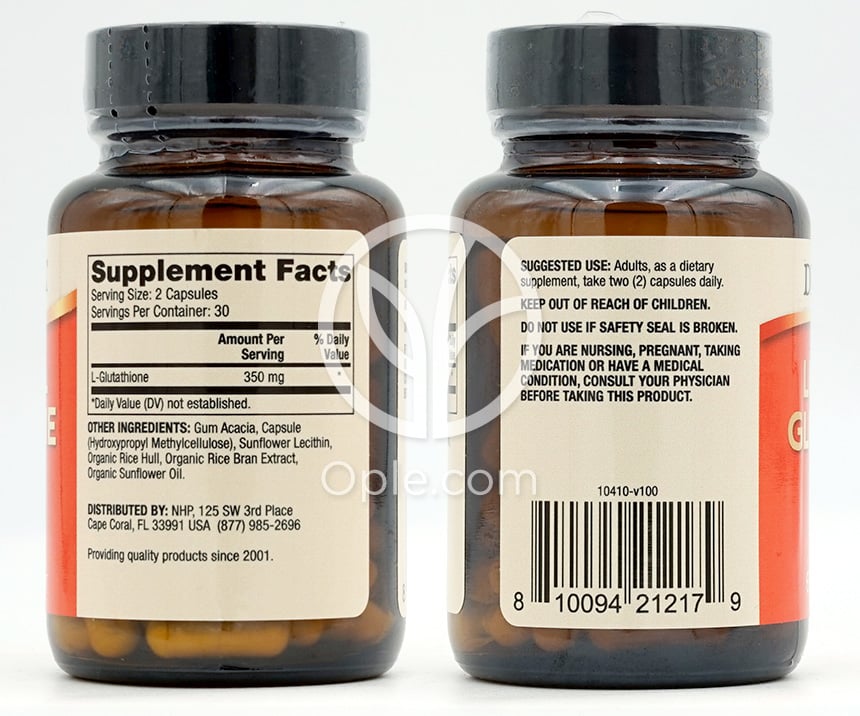 닥터머콜라_리포조말 글루타치온 350mg, 60캡슐 — 후면