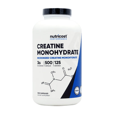 Nutricost クレアチンモノハイドレート 3000mg、500カプセル