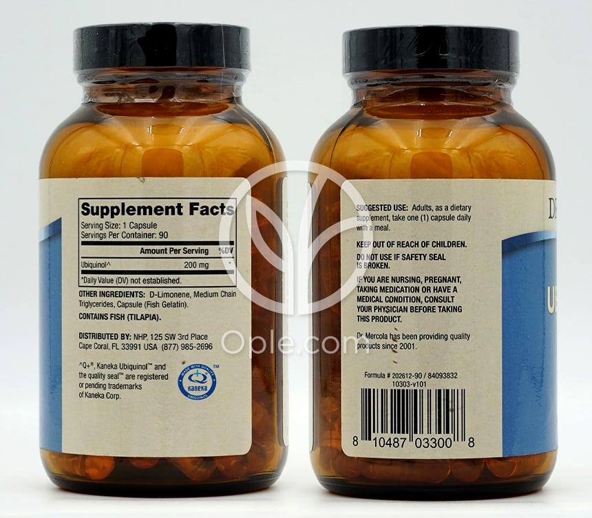 ドクターメルコラ_ユビキノール 200mg、90カプセル — 후면