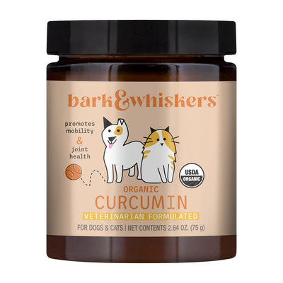 ドクターメルコラ_バーク&ウィスカーズ オーガニック クルクミン 犬猫用、75g