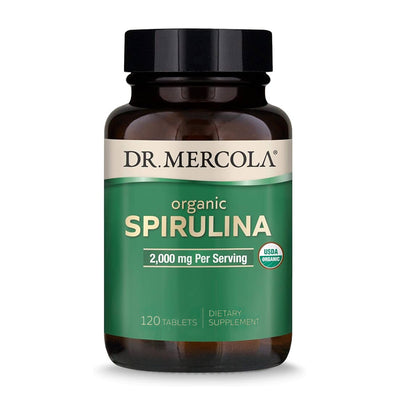 ドクターメルコラ オーガニック スピルリナ 2000mg、120タブレット