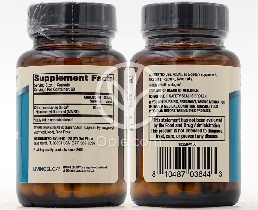 Dr. Mercola_シリカコラーゲンビルダー、60カプセル — 후면