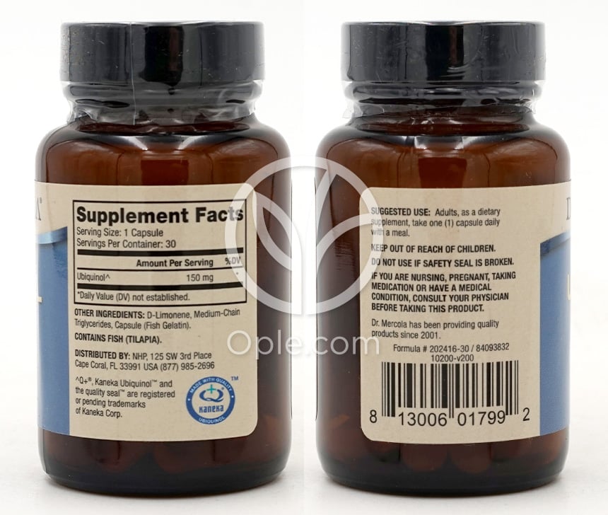ドクター・メーコラ_ユビキノール 150mg、30カプセル — 후면