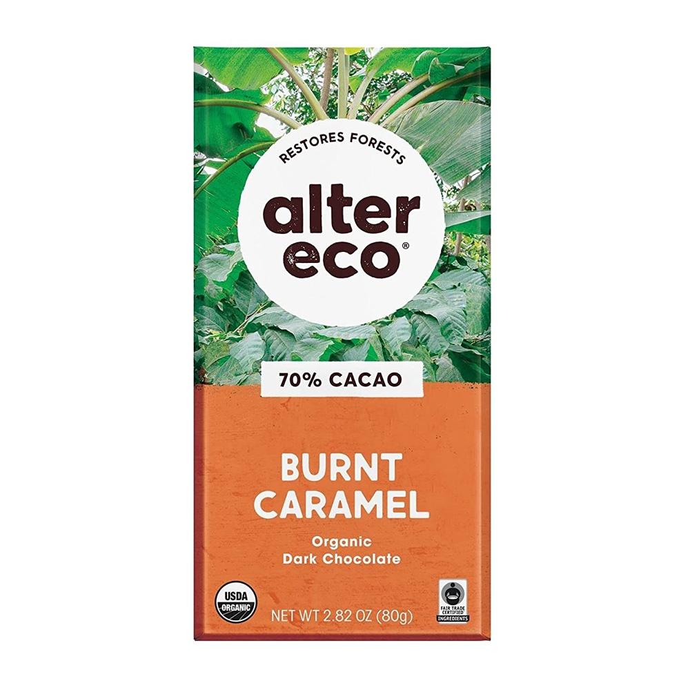 Alter Eco バーントキャラメル オーガニックダークチョコレートバー 80g