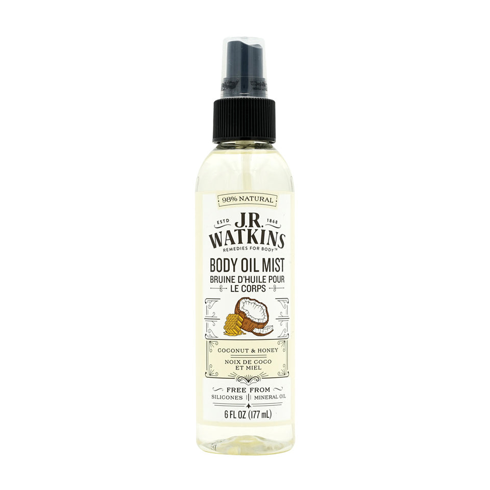 ジェイアールワトキンス_ボディオイルミスト ココナッツ&ハニー, 177ml
