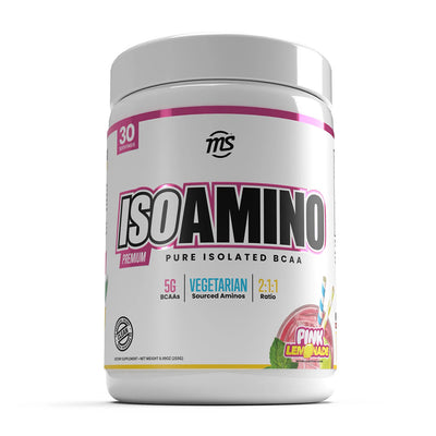 맨스포츠_아이소아미노 프리미엄 퓨어 아이솔레이티드 BCAA 레인보우 핑크 레몬에이드 30 서빙, 255g
