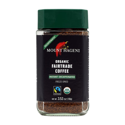 マウントハーゲン_フェアトレード インスタントデカフェコーヒー、100g
