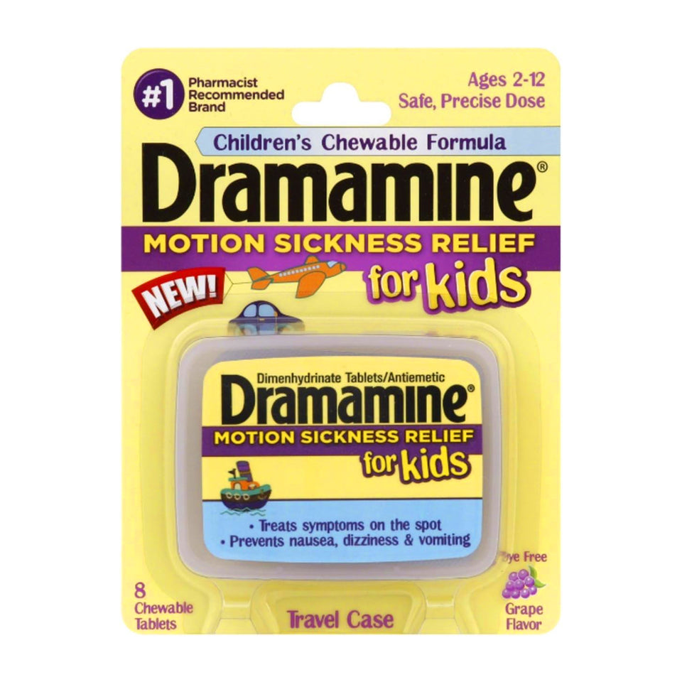Dramamine_Dramamine Children's Motion Sickness Medicine 8 Chewable Tablets