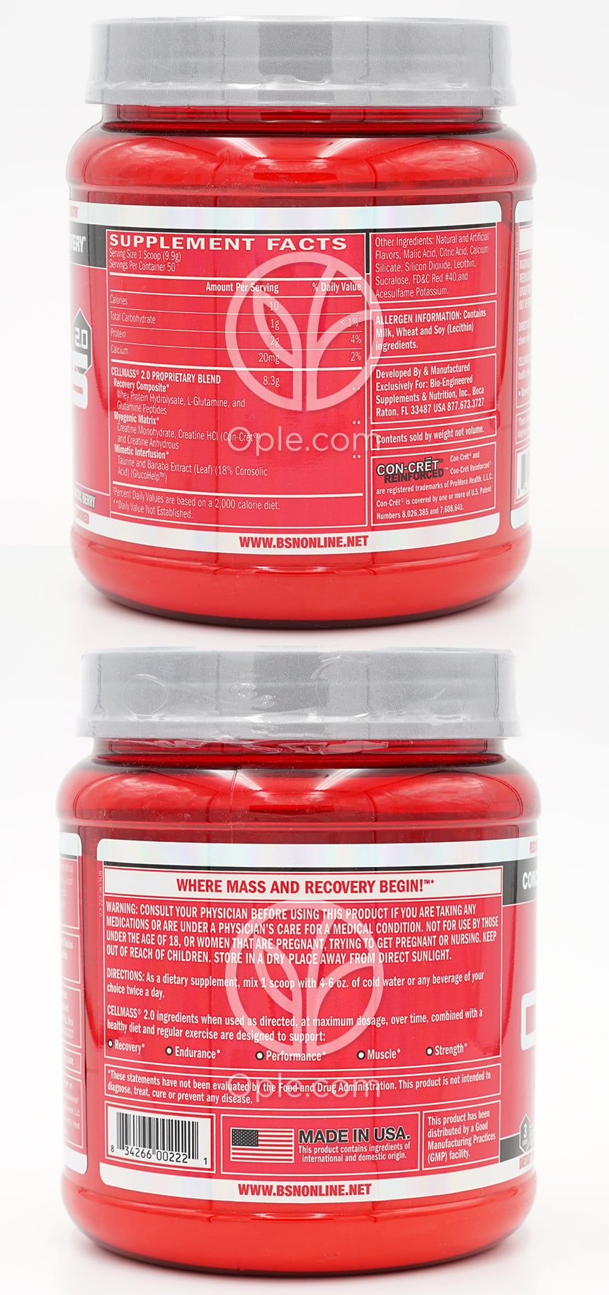 BSN セルマス 2.0 アークティックベリー, 495g — 후면