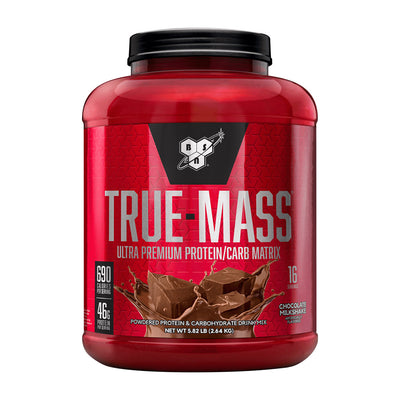 BSN トゥルーマス ウルトラプレミアムプロテイン／カーブマトリックスパウダー チョコレートミルクシェイク 16食分、2.64kg