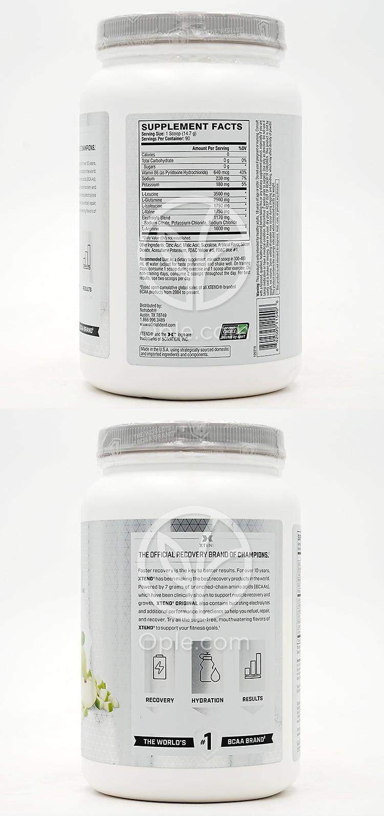 エクステンド_オリジナル BCAA スマッシュアップル 90サービング、1.3kg — 후면