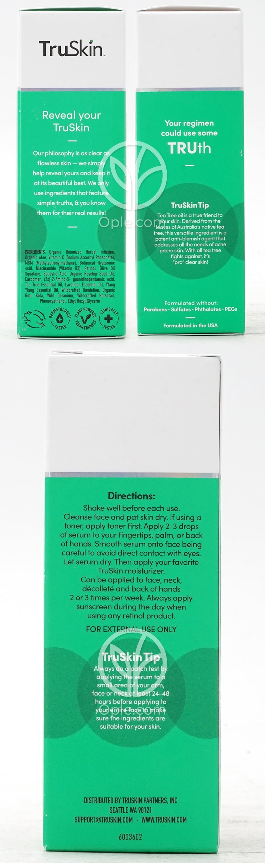 트루스킨_클래러파이 티트리 슈퍼 세럼+6-웨이 클래러파잉 포뮬라, 30ml — 후면