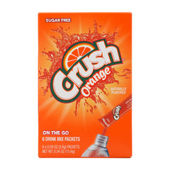 Crush オレンジ オン・ザ・ゴー ドリンクミックス、6袋